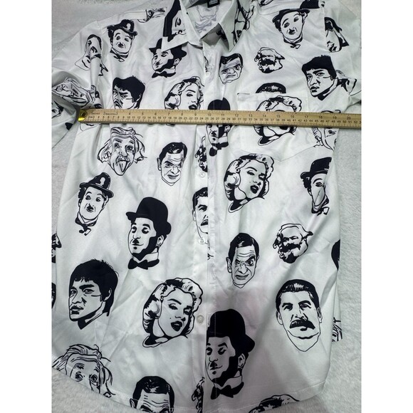 P.S.Q.F.S By.koobee Size  XXL Graphic‎ Vintage Stars  Button Down Shirt Men’s - Picture 6 of 12